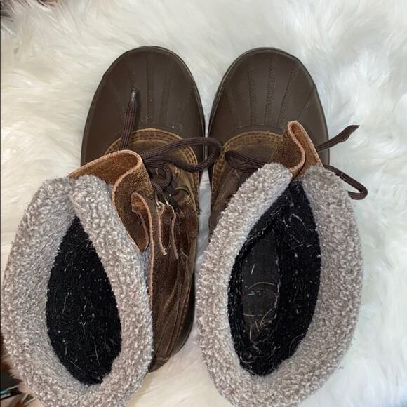 Sorel Kananaskis II Brown Men's Leather Snow Boots Size 9 - Picture 4 of 8